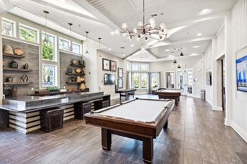 Recreation Room with Pool Table at The Loree, PRG Real Estate in Jacksonville, FL 32256
